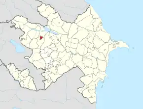 Poziția localității Gandja