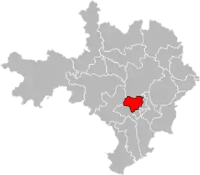 Poziția localității Cantonul Nîmes-1