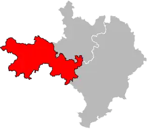 Arondismentul Le Vigan în cadrul departamentului Gard