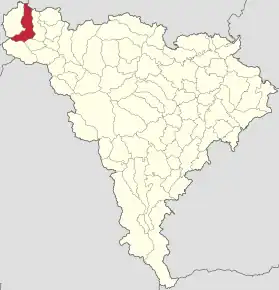 Localizare în cadrul județului