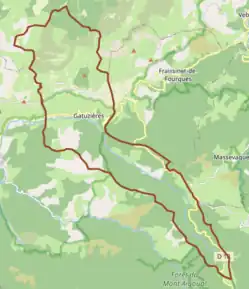 Poziția localității Gatuzières