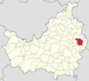 Localizarea comunei în județul Cluj