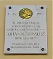Placă memorială Johann Strauss (Baden)