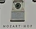 Placă memorială Wolfgang Amadeus Mozart (Baden)