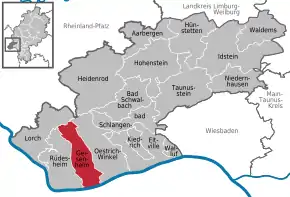 Poziția localității Geisenheim