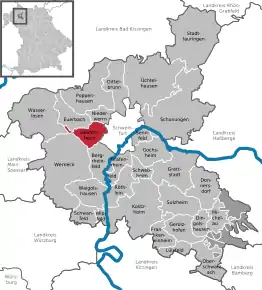 Poziția localității Geldersheim