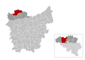 Sint-Laureins în Provincia Flandra de Vest