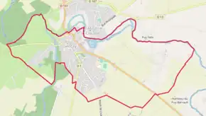 Poziția localității Gençay