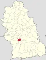 Localizare în cadrul județului