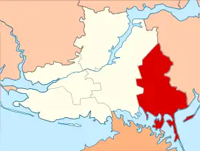 Poziția localității Raionul Henicesk, Herson