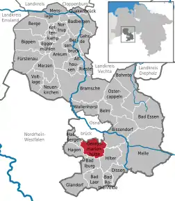 Poziția localității Georgsmarienhütte