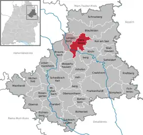 Poziția localității Gerabronn