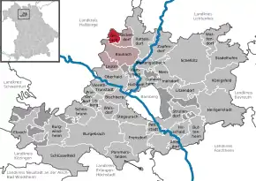 Poziția localității Gerach