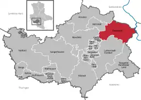 Poziția localității Gerbstedt