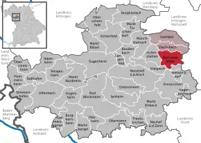 Poziția localității Gerhardshofen