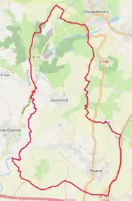 Poziția localității Germond-Rouvre