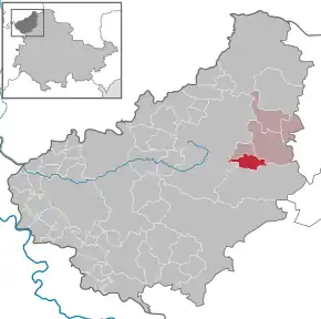 Poziția localității Gernrode