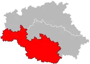 Arondismentul Mirande în cadrul departamentului Gers