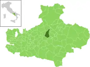 Poziția localității Gesualdo