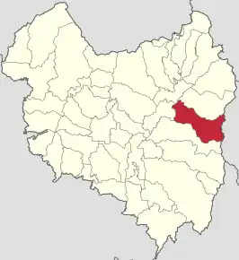 Amplasarea în cadrul județului