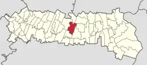 Poziția localității Gheorghe Doja