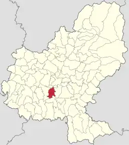 Localizare în cadrul județului