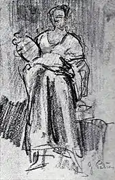 Femeia cu ulciorul - după Goya