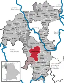 Poziția localității Giebelstadt