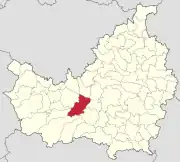 Localizarea comunei în județul Cluj