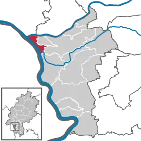 Poziția localității Ginsheim-Gustavsburg