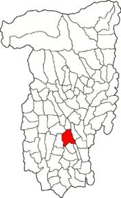 Poziția localității Glăvile