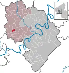 Poziția localității Gladbach