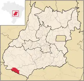 Poziția localității Aporé