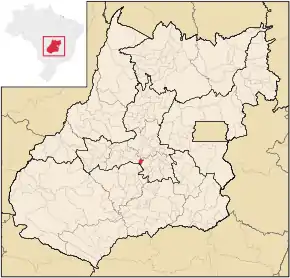Poziția localității Santa Bárbara de Goiás