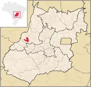 Poziția localității Santa Fé de Goiás