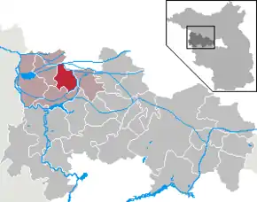 Poziția localității Gollenberg