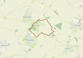 Poziția localității Gommecourt