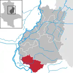 Poziția localității Gommern