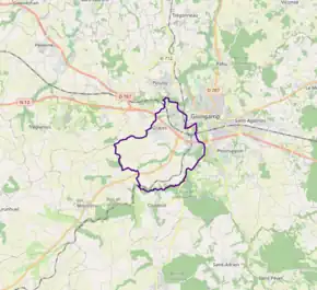 Poziția localității Grâce-Uzel