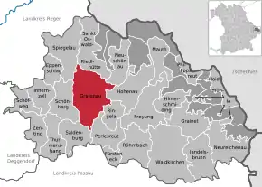 Poziția localității Grafenau