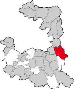 Poziția comunei Grasbrunn pe harta districtului München
