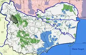 Amplasarea în cadrul județului