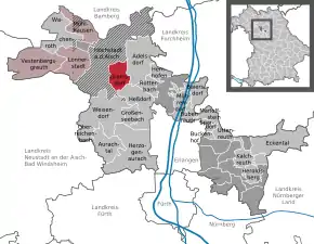 Poziția localității Gremsdorf