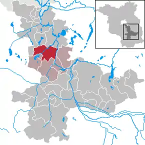 Poziția  Groß Köris pe harta districtului Dahme-Spreewald