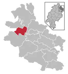 Poziția localității Großalmerode