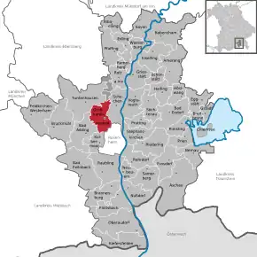 Poziția localității Großkarolinenfeld