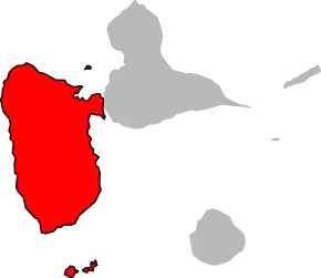 Arondismentul Basse-Terre în cadrul departamentului Guadelupa