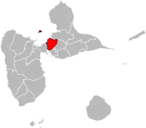 Poziția localității Cantonul Les Abymes-1