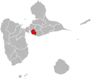 Poziția localității Cantonul Les Abymes-3