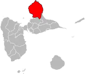 Poziția localității Cantonul Petit-Canal